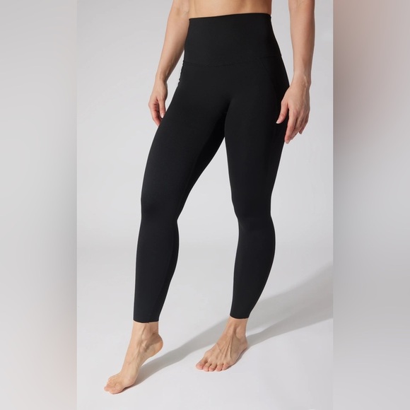 Women's High-Waist Black Leggings - Picture 2 of 16